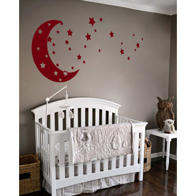 Adhésif décoratif lune et étoiles