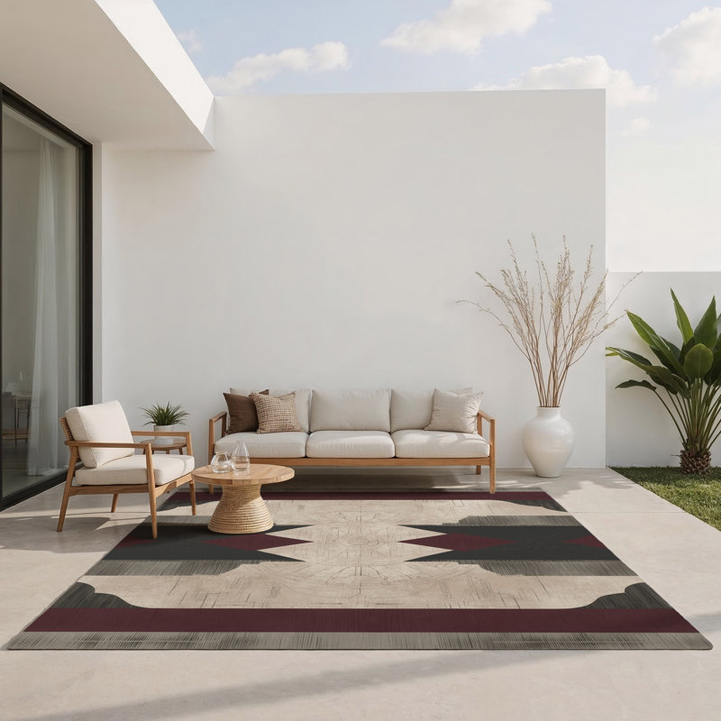 Renaissance Rhapsody Indoor And Outdoor Area Rug, Rectangle 1'6" x 2'6"
