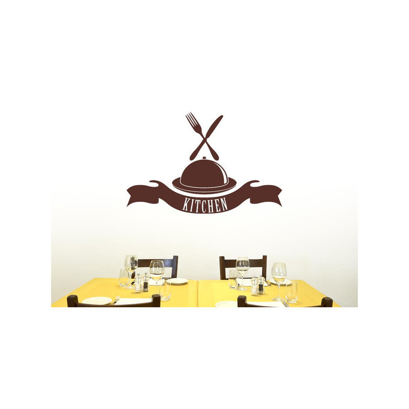 Food & Beverage Wall Decal, Large, Brown