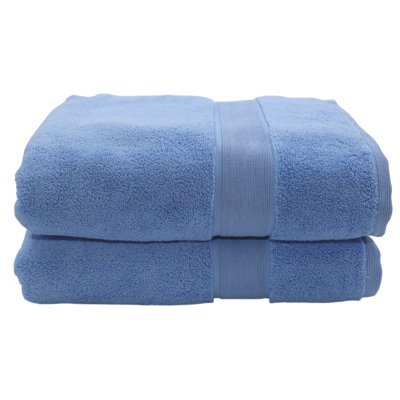  Home Signature Plus 100% Cotton Soft Luxury Absorbent Bath Towels (2 Pack)