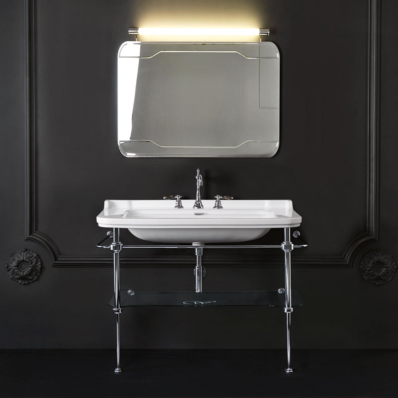 Waldorf 50.4'' L Bathroom Sink, Three Holes
