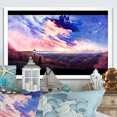 Reproduction de cadre flottant sur toile Seashore Artistiques