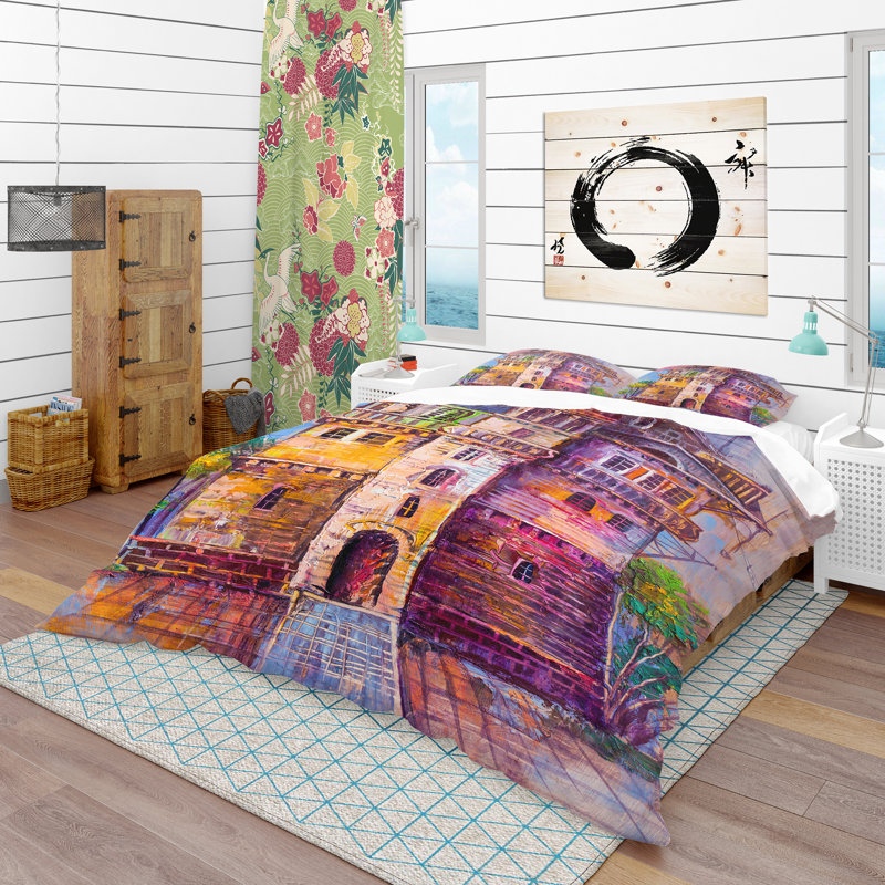 Ensemble de housse de couette moderne et contemporaine, Housse de couette double / grand + 2 taies