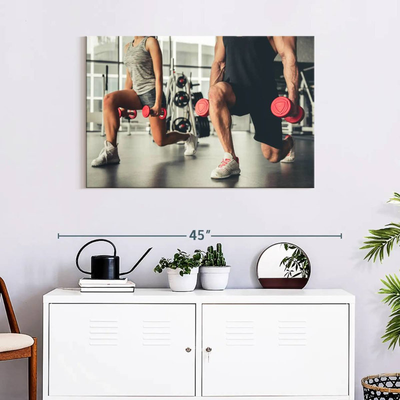 Sireci Lunges Exercise, 24" H x 36" W
