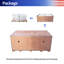 Baignoire de trempage autoportante à surface solide de 61 pouces, baignoire autoportante une pièce blanche matte pour salle de bain-124797953