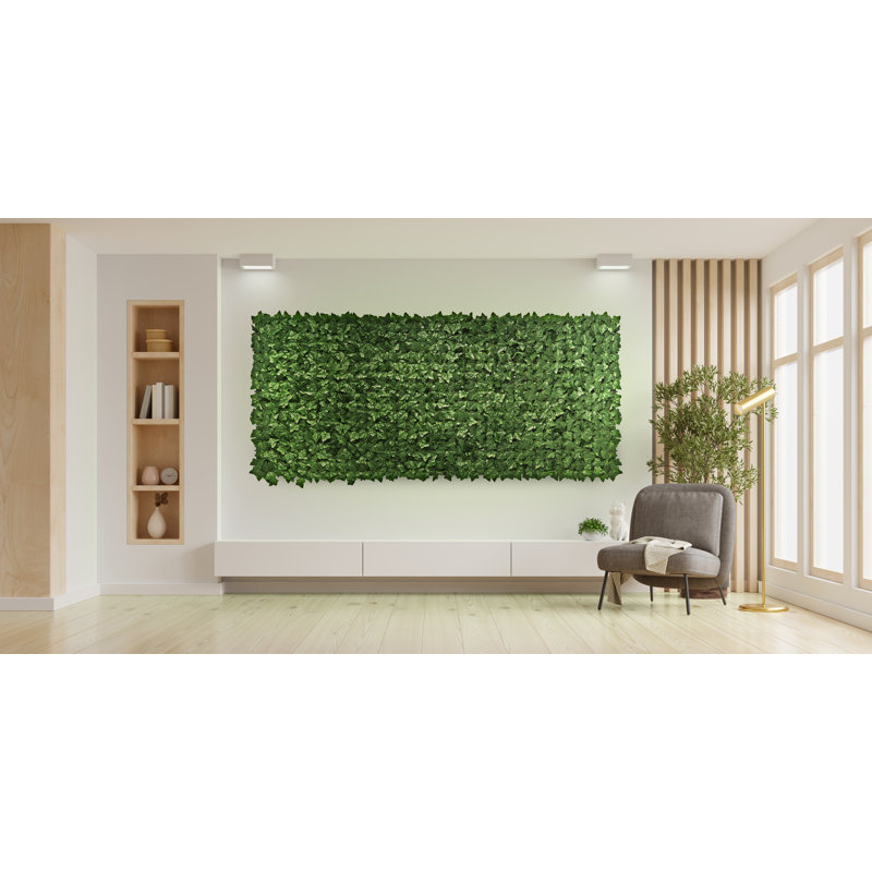 Green Artificial Ivy Leaves Privacy Fence Screen 138" x 39"