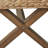 Chestnut Wood Bench Featuring Woven Water Hyacinth Seat, 45"W X 17"D 18"H, 400 Lbs Weight Limit, Work Area With Finish And Capacity, Passageway
