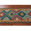 Tapis de couloir oriental géométrique en laine Kilim 3 x 13