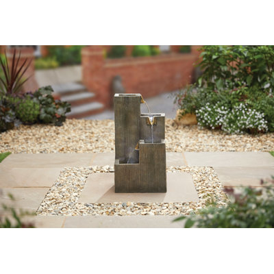 Outdoor Floor Fountain with Lights