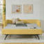 Lit de jour avec couchette escamotable, canapé-lit capitonné en tissu Boucle pour une assise et un sommeil polyvalents et confortables-942937318