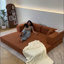 Canapé modulaire 78,8 po, aucun assemblage requis, siège profond, canapé modulaire réarrangable, revêtement en velours côtelé confortable, canapé inclinable peu encombrant-1566600583