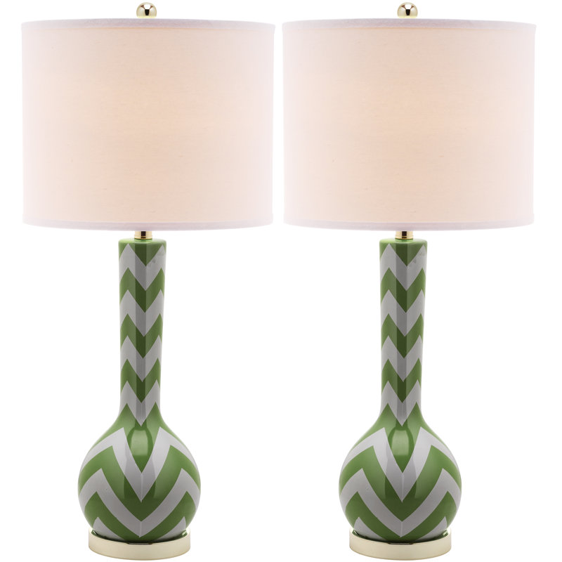 Ensemble de lampe de table 30,5 "Jalisa, Vert fougère