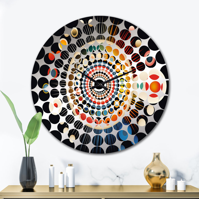 Madajah - Horloge murale géométrique abstraite, Grand
