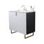 Ensemble de meuble-lavabo simple blanc 36 po-173521684
