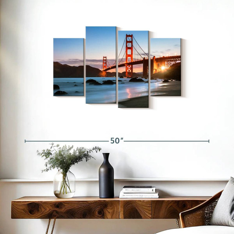 Lilie Daybreak At Golden Gate, 22" H x 36" W
