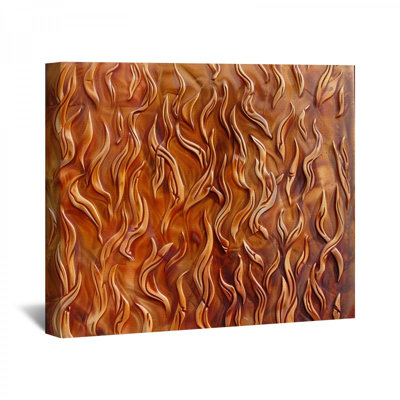 Vagues abstraites sur toile