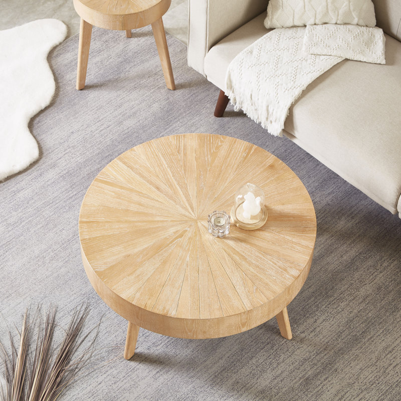 Jodeane Solid Wood Coffee Table, Wooden