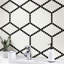 Carreau de mosaïque noir et blanc pour plancher et mur en porcelaine mat 12 po x 12 po-96930107