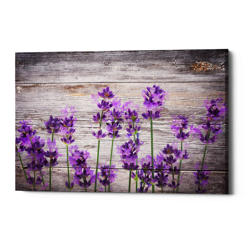 Serene Lavender Rustic Canvas Wall Art, 40" x 60"