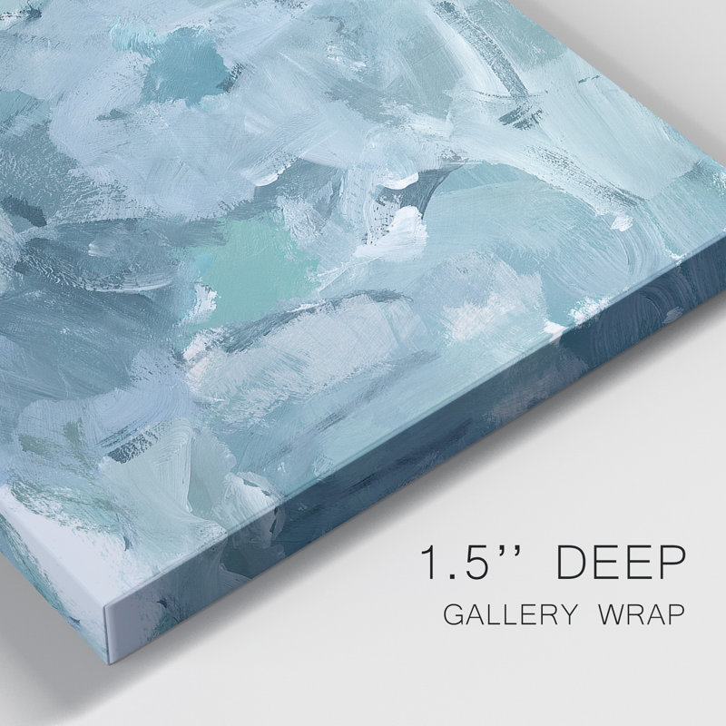 Toile tendue Soft Teal I Premium Gallery - prête à être accrochée, H 60 po x l 80 po x P 1 po