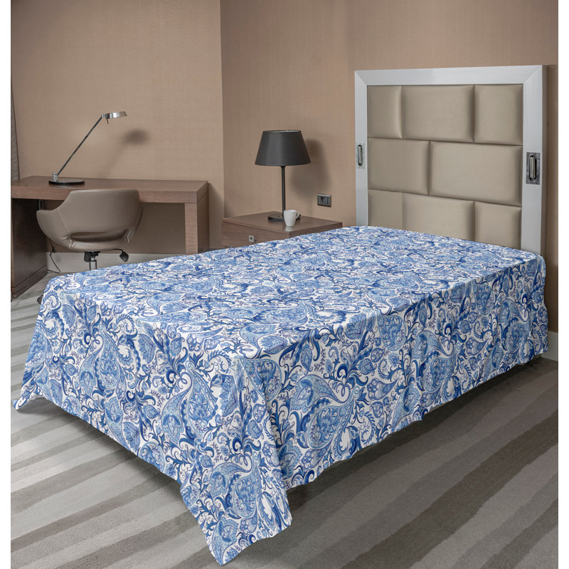 Drap-housse bleu Ambesonne, Simple