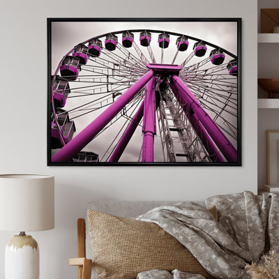 «Amusement Parks Whirling Wheels», reproduction sur toile