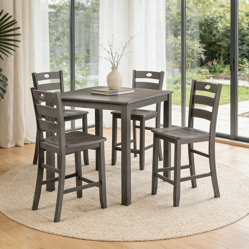 Richmond 5-Piece Counter Dining Table Set, Gray