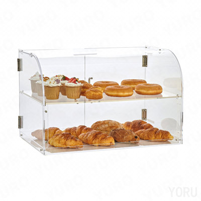 2-Tier Bakery Display Case, Acrylic, Countertop for Kitchen - Standard