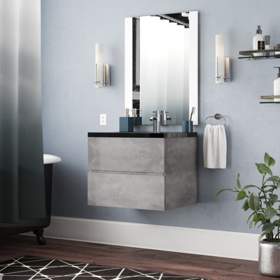 Gaze 600mm Single Bathroom Vanity with Integrated Polyglomerate Basin