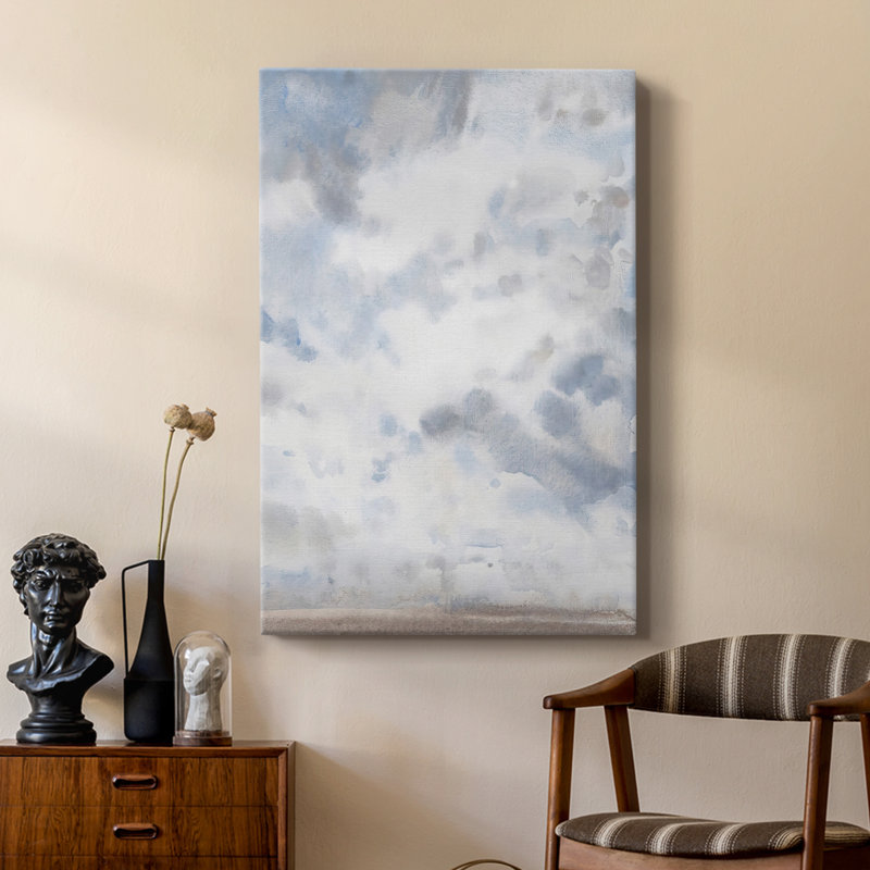 Bleu ciel IV - galerie Cavas sur mesure, H 27 po x l 18 po