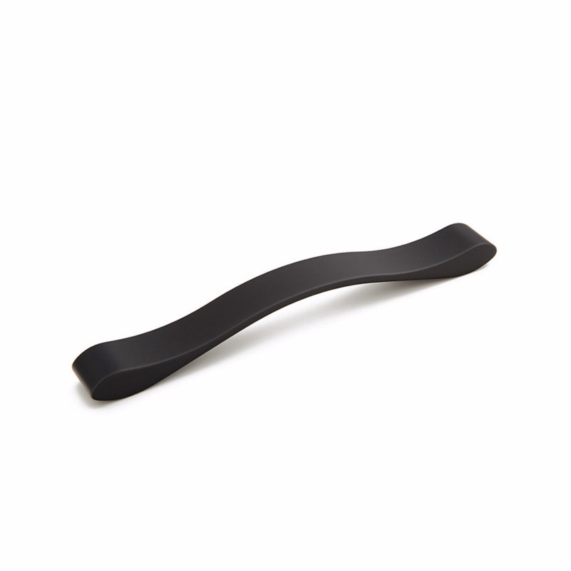 Wave 6.3" Center to Center Arch Pull, 7-1/2", Matte Black