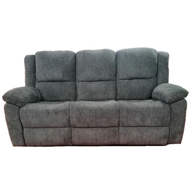 Betzalel 3 Seater Chenille Reclining Sofa