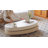 Masek Modern Extendable Coffee Table, Stylish Creative Rotating Coffee Table