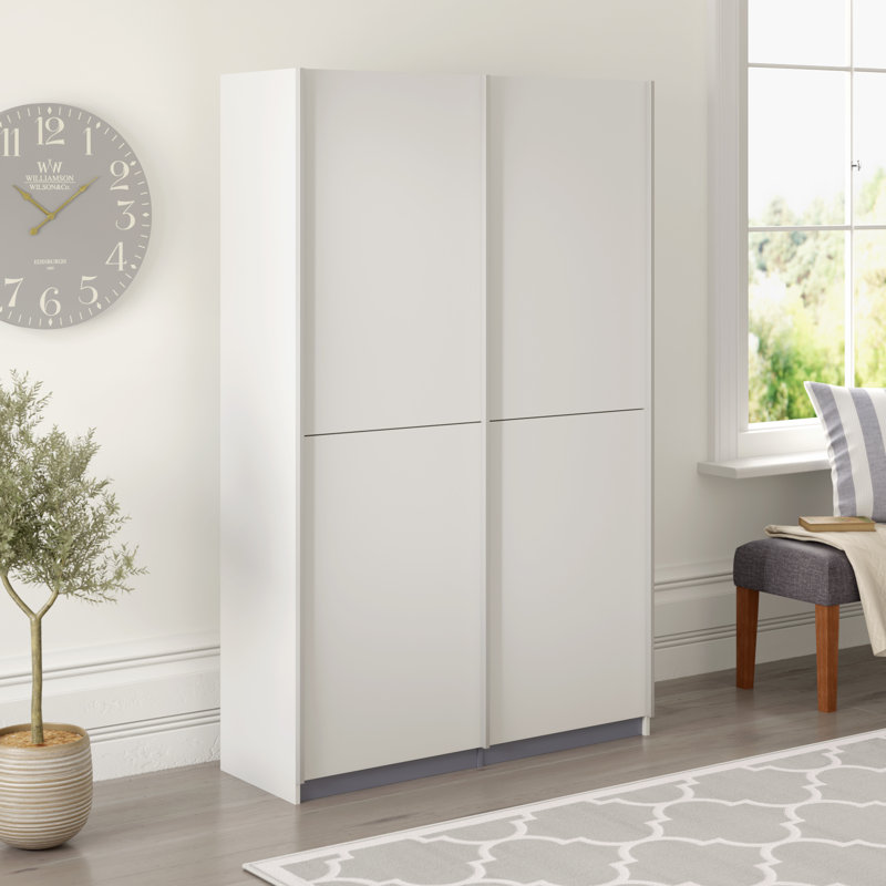 Hornsea 2 Door Manufactured Wood Wardrobe, White