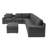 Akshada Upholstered U-Shaped Sectional Reversible-504883197