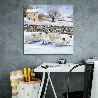  «Winter Woollies» par Elle Media Group, art mural sur toile, 26 po x 26 po