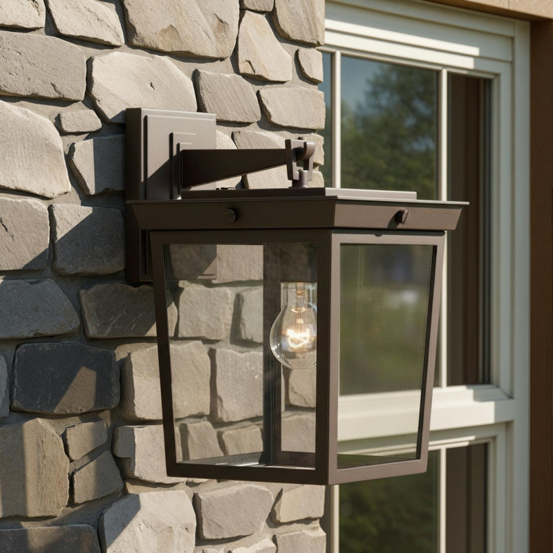 Meier 9.5'' Twilight Bronze Outdoor Sconce, 14" H x 9.5" W x 11.25" D