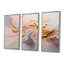 «Swirling Whirl Of Glam Gold», ensemble d'art mural abstrait-346083001-346083000