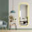 Modern LED Mirror with Lighting, 20.5 x 53.1 inches | 4 mm Thick Glass, Black EVA Backing (0.8 inches) | On/Off Switch, Battery Powered (9V, Battery Not Included) | Stylish and Functional for Home Decor