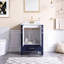Ensemble de meuble-lavabo simple blanc 24 po 24 po-481431147