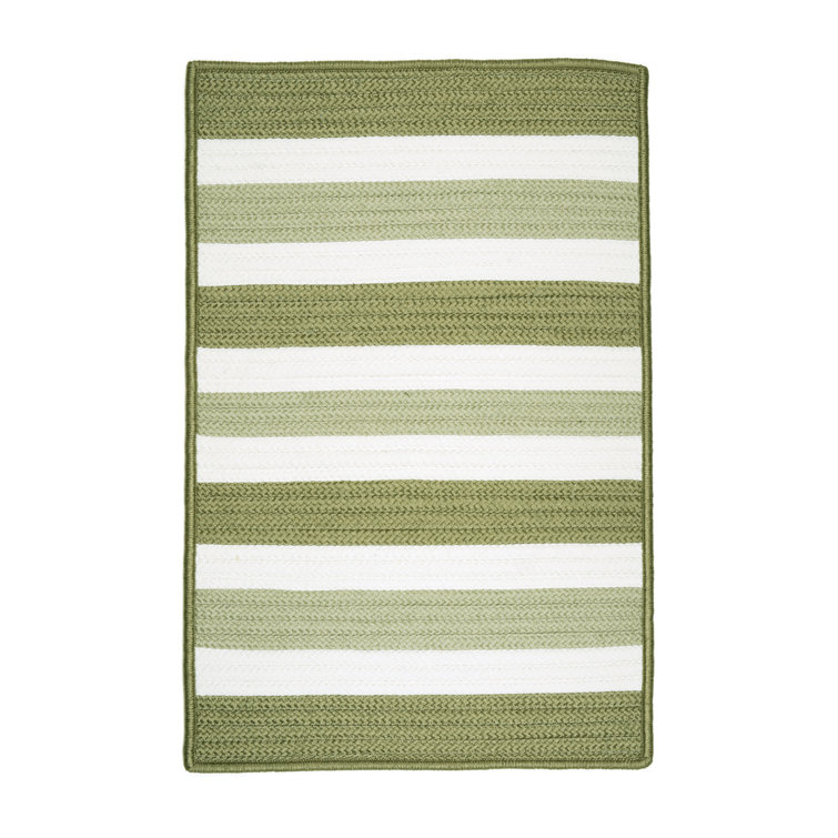 Tapis vert tressé à la main Anurima