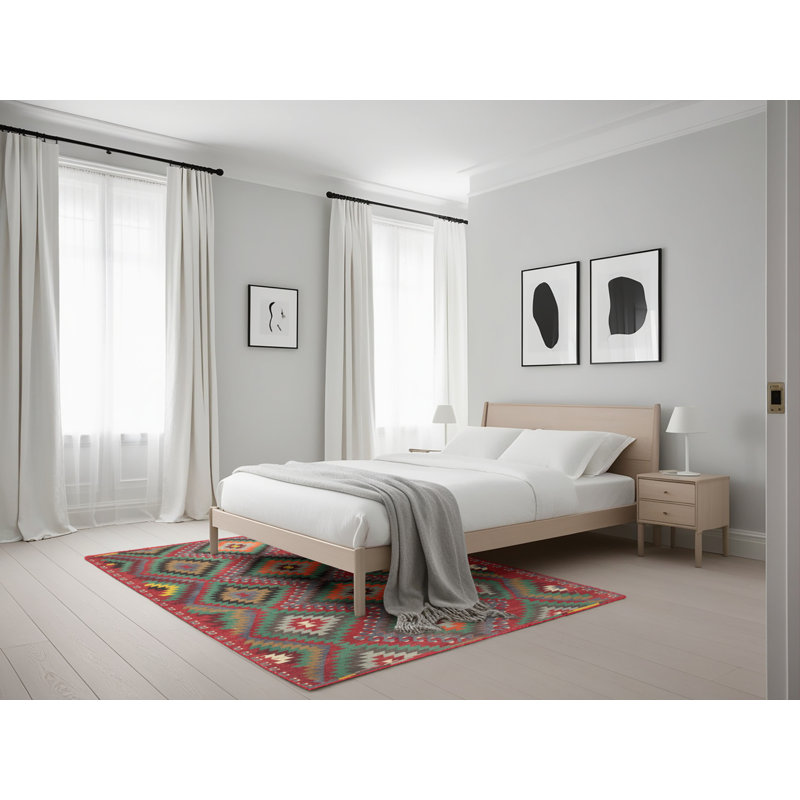 Tapis rouge à motif sud-ouest, Rectangle 5 pi x 7 pi