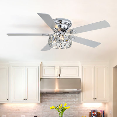 Ventilateur de plafond 52 pouces avec éclairage, télécommande, moteur silencieux à haute efficacité