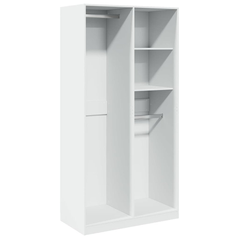 Ruri Manufactured Wood Wardrobe, White, 100 x 50 x 200 cm