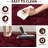 9x12 Rug for Living Room, Area Rugs with 4 Stickers, Burgundy Performance Rug for Bedroom, Upgrade Non Slip Carpet, Ideal For High Traffic Areas Indoor, Gift For Halloween, Christmas, Thanksgiving, Graduation Season-1883549131
