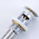 Pop-Up Bathroom Sink Drain Stopper with Overflow