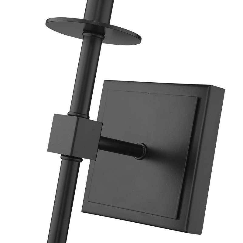 Vicksburg Armed Sconce, Matte Black