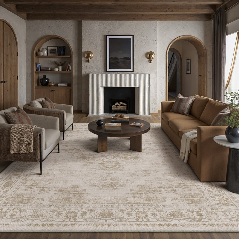 Leon Oriental Brown Area Rug, Rectangle 8'6" x 11'6"
