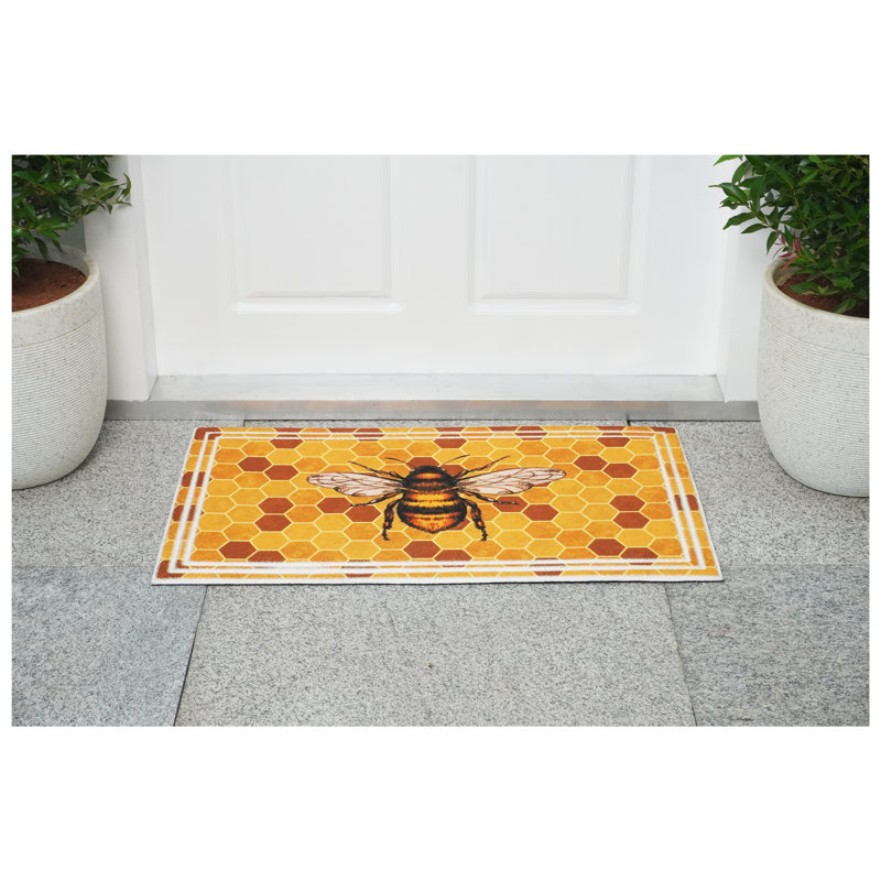 Paillasson multicolore Honeybee 18 po x 30 po