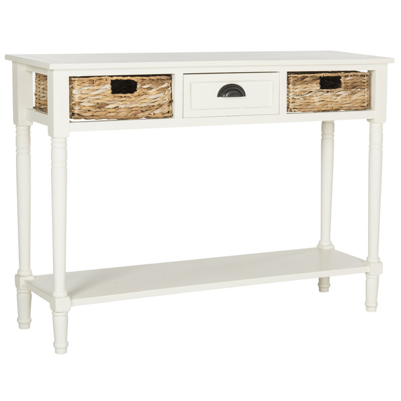 Painswick 113.03Cm Console Table, Distressed White